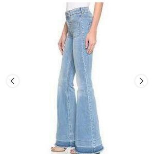 Stella McCartney Sky Blue Wide Leg Jeans